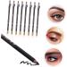 BELLIFFY 8pcs Wooden Beauty Eyebrow Pencil Eye Brow Pencils for Women Eyebrow Makeup Tool 1 count (Pack of 1) Black - Buy Online on SooperMarket.com