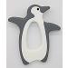 Bickiepegs Peggie the Penguin Sensory Bite Toy | Dental Aid for Babies & Toddlers | Front Gray & White Clip-On Teether - Buy Online on SooperMarket.com