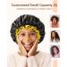 Mikimini Kids Shower Hoods 2-Pack | Waterproof Soft PEVA Bathing Hats - Cute & Comfortable Black & Yellow - Buy Online on SooperMarket.com