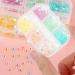 WLLHYF Nail Art Rhinestones Set - 6 Grids for Nails Design, 3D Diamond Beads Gems for DIY Nail Crafts - Buy Online on SooperMarket.com