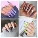 Lofuanna Ballerina Nails - 100 Long Coffin Fake Nails | Full Cover Artificial Fingernails with Case | 10 Sizes for Nail Studios & DIY Nail Art - Buy Online on SooperMarket.com