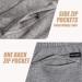 Maamgic Men's Athletic Gym Shorts 5.5 Elastic Waist Casual Pajama Pocket Jogger Men Workout Short Pants - Large Light Grey - Buy Online on SooperMarket.com