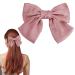 Bow Hair Clip Women's Hair Bows French Large Bow Hair Clips Hair Clip Hair Clip for Girls (Pink)