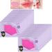 DELISOUL 20 Pieces Crystal Lip Masks Pink Collagen Lip Pads Sheet for Moisturizing Remove Dead Skin Anti-Wrinkle Anti-Aging Hydrating and Plump Your Lips A-20 Count
