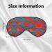 SSIMOO Red Birds Wild Eye Mask - Breathable Sleep Eye Patch for Women | Perfect for Travel & Relaxation - Buy Online on SooperMarket.com