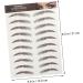 Baluue 9 Sheets Eyebrow Transfer Stickers 6d Eyebrows Stickers Eyebrow Grooming Sticker 21x14.7cm Brown - Buy Online on SooperMarket.com