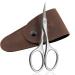 Marqus inox skin snaps Solingen/Germany - specially sharp with curved cutting edge and nail scissors etui - fingernail scissors and nail scissors