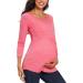 Love2Mi Maternity Nursing Shirt - Layered Wrap Design in L-pink - Women's Maternity Top - Buy Online on SooperMarket.com