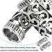 Hair 6pcs Dreadlocks Rings Hair Tube Hollow Out Hair Cuffs Hair Accessories Hair Tube Jewelry Silver - Buy Online on SooperMarket.com