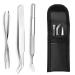 EasyULT 3PCS Tick Remover Tool Set Tick Removal Tool Stainless Steel Tick Remover Tick Hook Kit Included Removal Tweezers+ Tick Shovel for Animals for Humans Dogs Cats 3Pi ces