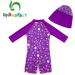UPF 50+ Baby Girl One Piece Swimwear Suit with Sun Hat | Toddler Swimsuit 18-24 Months | Purple - Buy Online on SooperMarket.com