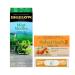 Bigelow Medicine Ball Cold Buster Tea Bundle by Foxtail Collective: 28 sachets Mint Medley and 20 sachets of Perfect Peach | Ten 100% Grade A Honey Straws | 6 Recipes Custom Tote