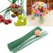 200 Pcs Floral Stem Wire 16 Inch 22 Gauge Dark Green Bouquet Stem for Flower Arrangements DIY Crafts Flower Making Supplies - Buy Online on SooperMarket.com
