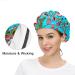 MUKJHOI Adjustable Flower Leaves Working Cap for Women Men | Bouffant Hat with Sweatband - Buy Online on SooperMarket.com