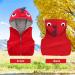 Kids Hooded Gilet Vest | Toddler Warm Sleeveless Jacket | Red | Size 5-6 Years/3'9 - 4'3 | 44-55lb - Buy Online on SooperMarket.com