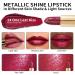 Oulac Metallic Gloss Lipstick - Long-Lasting Vegan Waterproof - One Last Kiss (Vampire Red) - 4.3g - Buy Online on SooperMarket.com
