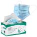 NU R 10pcs Multi Color 3 Ply Disposable Face Mask Mask with Filter Layer and Elastic Earloop Retail Sealed bags B-Blue