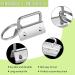 Outus 100 Pieces Key Fob Hardware Key Fob Keychain Wristlet with Split Ring (Silver 1 Inch) Silver 1 Inch - Buy Online on SooperMarket.com