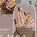 modelones Holiday Gel Nail Polish Set 6 Colors Brown Dark Red Gel Polish Kit Glitter Champagne Gold Nude Pink Grey Nail Polish Gel Soak OFF LED Manicure Nail Art DIY Home Salon Gift for Women live in luxury 1.25 ml (Pack of 6) - Buy Online on SooperMarket.com