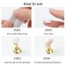 2 Set Nail Stand for Press On Nails - White Reusable Adhesive Putty Magnetic DIY Fake Nails Crystal Holder - Nail Art Training Display Stands - Gold + Pink - Buy Online on SooperMarket.com