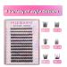 MIZ BARN Lash Clusters - 144pcs D Curl Eyelash Extensions (12-18mm) | Fluffy False Lashes for DIY at Home - Buy Online on SooperMarket.com