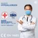 Medical IIR Standard EN14683 Certified 3-Layer Disposable Face Masks - Blue 50 Pack | BFE 98% Oral & Surgical Protection - Buy Online on SooperMarket.com