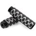 OUTLETNY Bike Pegs, 3/8 inch - 26 Teeth Aluminum Alloy Bike Pegs Anti-Skid Foot Pedals BMX Pegs Rear Axles Stunt Pegs 2Pcs Black