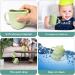 Silikong Silicone No Spill Straw Cups for Toddlers and Babies - 2 Pack (Green/Gray) | Dishwasher & Microwave Safe - Buy Online on SooperMarket.com