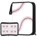 POKONBOY Baseball Card Binder Sleeves for Trading Cards, Baseball Card Sleeves Card Holder Protectors Set for Football Cards and Sports Cards (Holds Up to 400) 4-Pocket