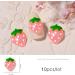 10 PCS 3D Pink Resin Strawberry Nail Charms - Metal Nail Decorations for DIY Crafts and Nail Art - Buy Online on SooperMarket.com