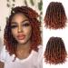 Umylar Passion Twist Hair 10 Inch 8 Packs Pre-twisted Passion Twist Crochet Hair For Women Pre-looped Short Passion Twist Bohemian Braids Synthetic Crochet Hair Extension(10 Inch (Pack of 8), 1B/350#) 10 Inch (Pack of 8) 1…
