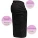 Herzmutter Maternity Skirt XL Black Cotton Pencil Midi Length - Buy Online on SooperMarket.com