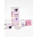 Le Mini Macaron DIY Gel Manicure Kit | Gel Nail Polish Kit w/ LED Nail Dryer Lamp  1 Gel Polish  Cuticle Stick  Nail File  & Remover Wraps  (Lilac Blossom)