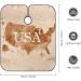 Vintage USA Map Barber Cape | Professional Hair Cutting Apron for Kids | Cute & Durable Design - Buy Online on SooperMarket.com