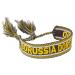 BVB fabric bracelet - adjustable size - 1.8cm wide - polyester