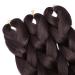 Tess 41 Jumbo Braids Extensions - 5pcs Synthetic Braiding Hair Dark Brown #4 - 165g Bundle Crochet Hair Extensions (100cm) - Buy Online on SooperMarket.com