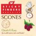 Sticky Fingers Bakeries English Scone Mix with Raspberry - Easy to Make Fresh Baked Scones - Makes 12 Scones (2pk) - Pack of 2 - Buy Online on SooperMarket.com