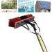 Glass Cleaning Brush Window Cleaning Pole Water Fed Telescopic Brush for Cleaner Conservatory Roof Photovoltaic Panel Cleaning 35cm Brush Head 6M/21FT