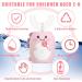 ANYCOVER Kids Electric Toothbrush with 4 Brush Heads | U-Shaped Design, IPX7 Waterproof, 3 Cleaning Modes | for 2-8 Years, Children's Sonic Toothbrush (Pink) - Buy Online on SooperMarket.com