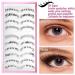 20 Pairs Wispy Mink Top & Bottom False Eyelashes Set with Applicator - Reusable Faux Mink Anime Lashes for Cosplay - Buy Online on SooperMarket.com