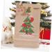 HOLIDYOYO 1 Set Xmas Advent Calendar Bags Xmas Candy Pouch Santa Bags Holiday Party Favor Rope As Shown 18.00X9.00X1.00CM - Buy Online on SooperMarket.com