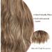 Invisible Wire Hair Extensions | Natural Wavy Synthetic Hair | 20 Brown mix Blonde | Adjustable Size | 2 Secure Clips | Long Curly Secret Hair Pieces for Women - Buy Online on SooperMarket.com