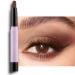 DELISOUL Cream Eyeshadow Matte & Shimmer Eyeshadow Stick Eye Brightener Stick Waterproof Eye Shadow Pencil Crayon Glitter Eyeliner Pen Long Lasting buildable Neutral Eye Makeup Cocoa Matte 05 Cocoa Matte