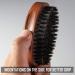 BFWood Boar Bristle Beard Brush - Military Style Walnut Black Wood - Buy Online on SooperMarket.com