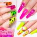 MEET ACROSS Neon Gel Nail Polish Set - 12pcs Fluorescent Colors for Spring & Summer - Perfect Halloween Nail Art - Buy Online on SooperMarket.com