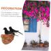 Toddmomy Rattan Swallow Nest Bird Statue - Realistic Outdoor Ornament for Garden Decor | Ideal for Bird Lovers - Buy Online on SooperMarket.com