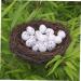 Buy WOFASHPURET Hamster Gerbil Bed Nest - Flower Decoration Rattan & Feather Ornament (15cm) - Buy Online on SooperMarket.com