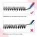 Individual Cluster Eyelashes for Extensions - 40P 0.07 D Curl Mix 8-16mm | Artificial Eyelashes for Beginners DH-40D-0.07-D - Buy Online on SooperMarket.com