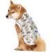 Cool Summer Dog T-Shirt | Breathable Pet Clothing & Sun Protection for Medium & Large Dogs - White Dinosaurs - Buy Online on SooperMarket.com