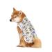 Pet clothing summer t-shirt cool breathable sun protection dog vest clothing outfit for medium-sized and large dogs (XS white dinosaurs)